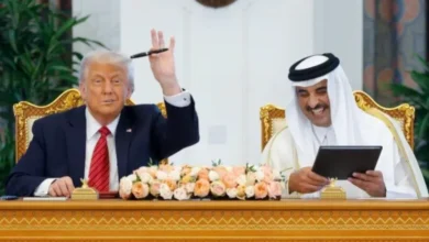 کاخ مجلل امیر قطر، ترامپ را شگفت‌زده کرد فیلم