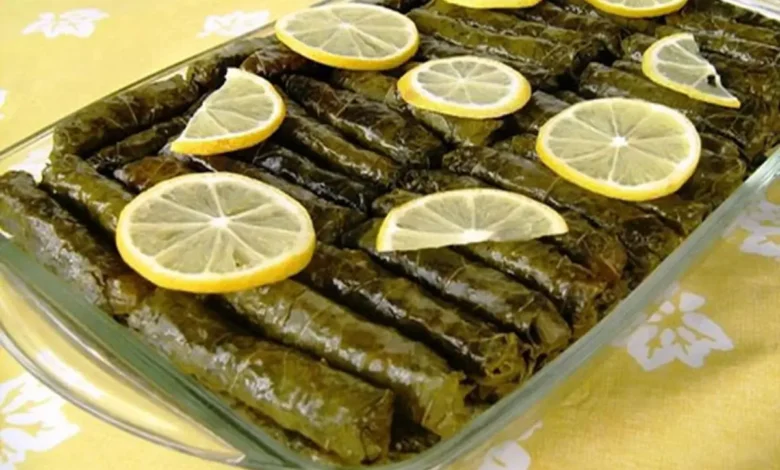 دلمه برگ مو لبنانی