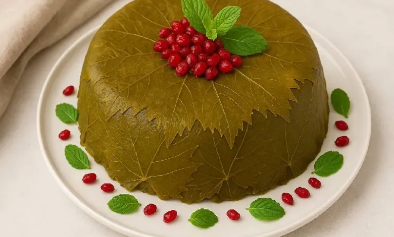 کیک دلمه برگ مو