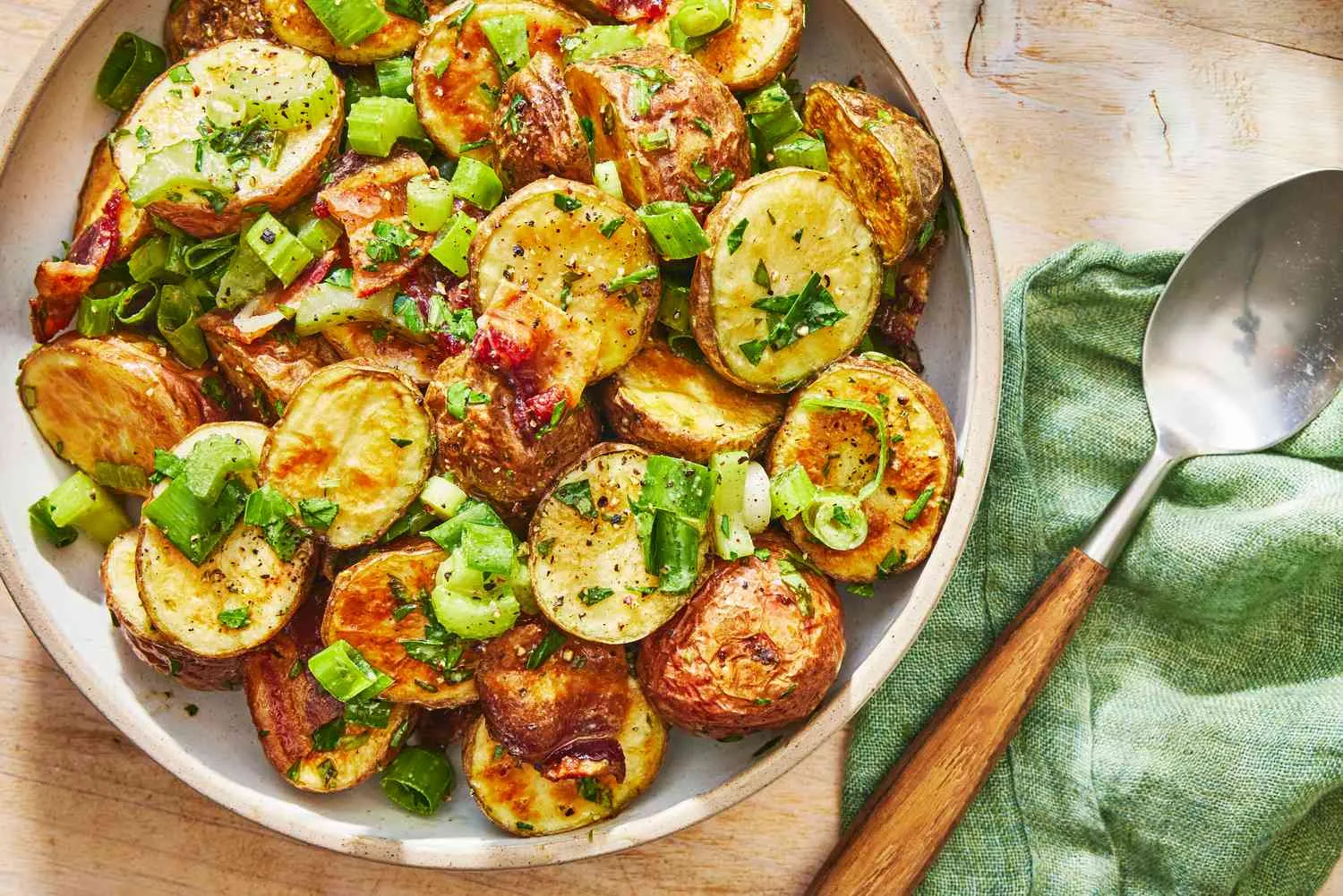 Crispy potato salad