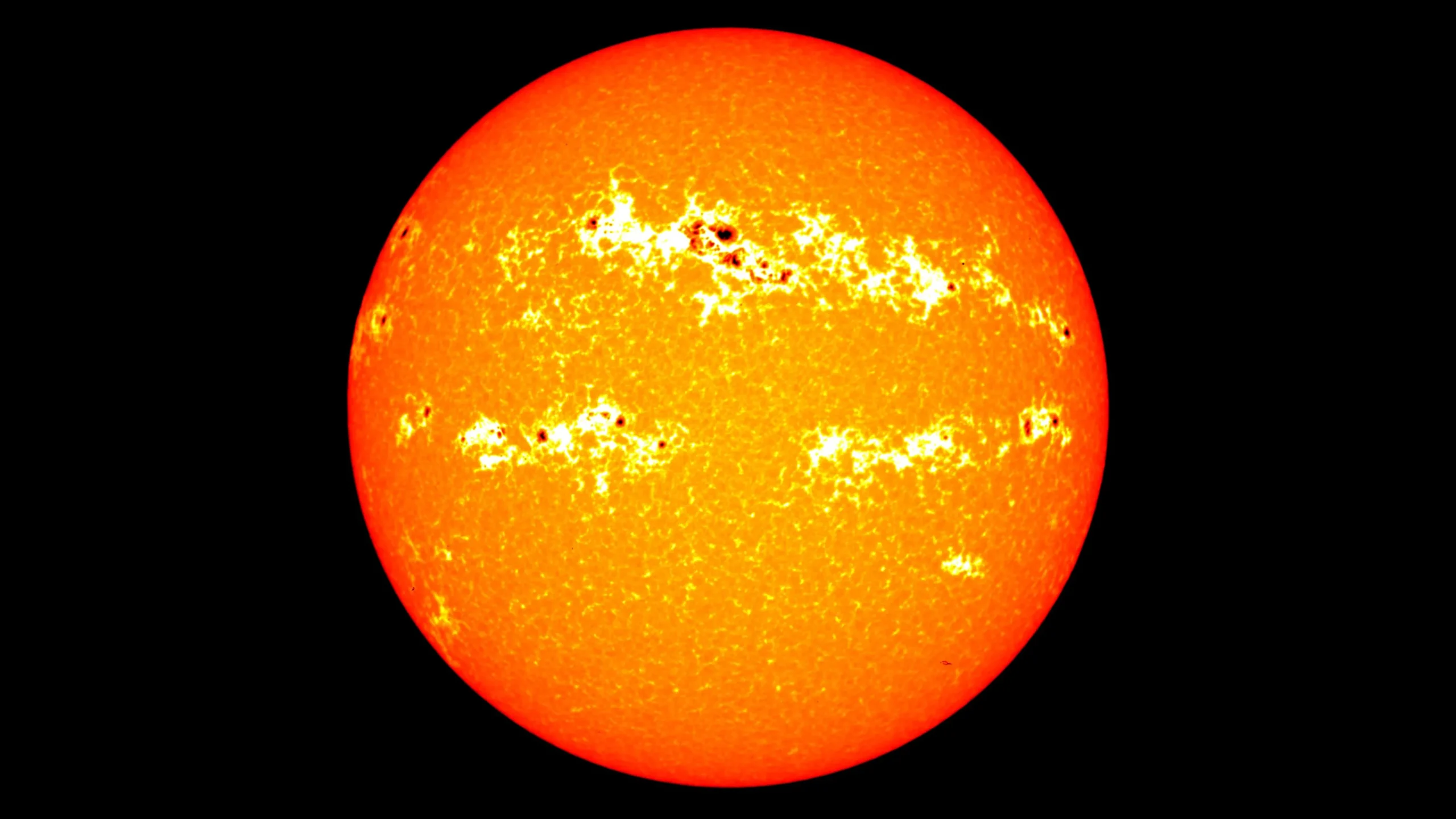 The sun scaled