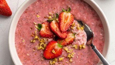 اوتمیل توت فرنگی