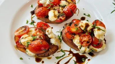 بروسکت گوجه فرنگی