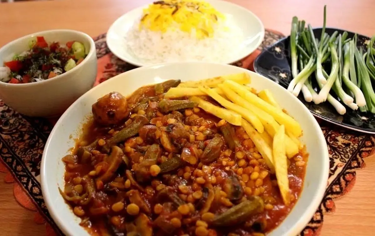 خوراک بامیه افغانستانی