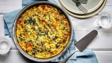 طرز تهیه سوفله اسفناج و ژامبون 1 سوفله اسفناج و ژامبون