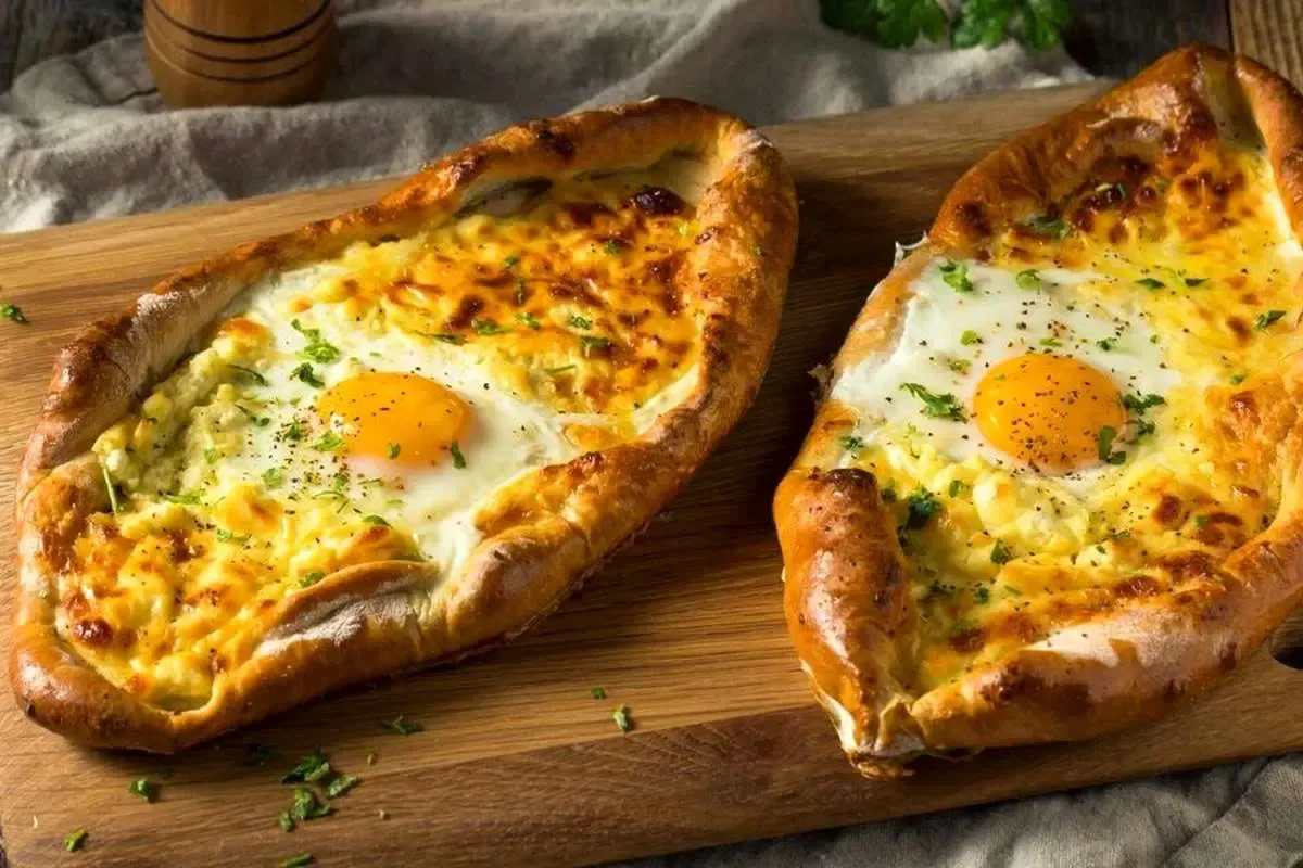 طرز تهیه خاچاپوری پنیری گرجستان