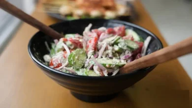 طرز تهیه سالاد گرجی با گردو