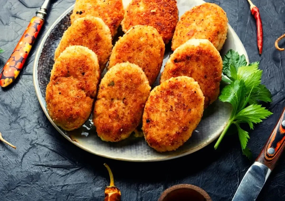 طرز تهیه کتلت مرغ سوخاری