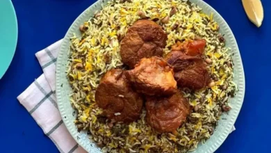 لوبیا پلو شیرازی