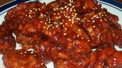 مرغ سوخاری با سس عسلی