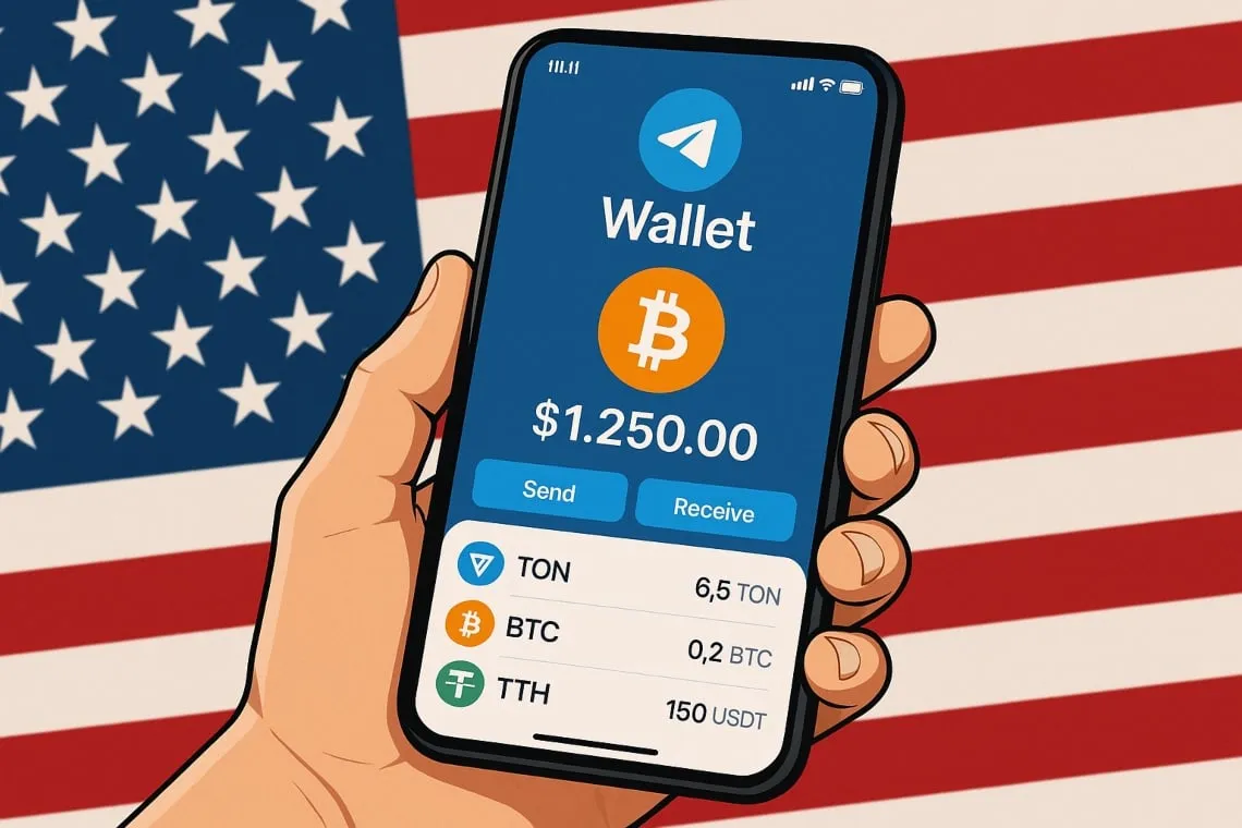 کیف پول تلگرام در آمریکا فعال شد