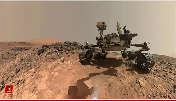 سنگ عجیب در مریخ