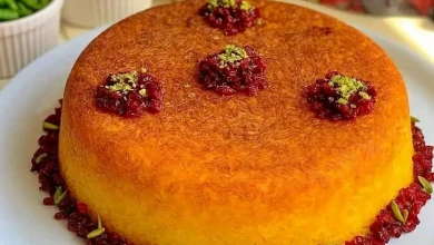 طرز تهیه ته‌چین قیسی قجری اصیل ایرانی