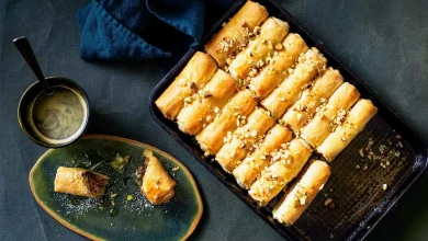 طرز تهیه باقلوا با ارده و شیره انگور