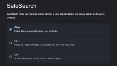 غیرفعال کردن SafeSearch