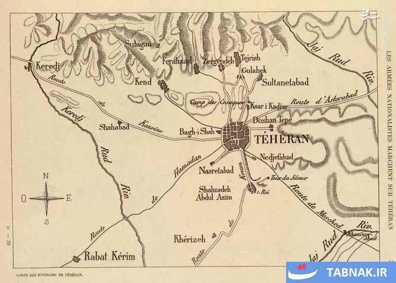 نقشه تهران