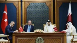 دیدار اردوغان با امیر قطر
