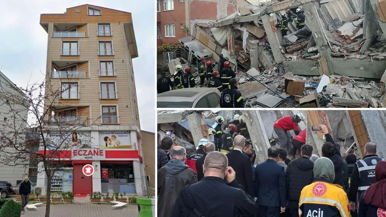 فرو ریختن ساختمان پنجطبقه در گبزه؛ عملیات نجات ادامه دارد