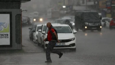 بارش شدید باران و طوفان در موغلا و آنتالیا