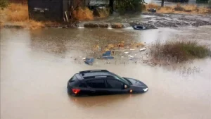 بارش شدید باران و طوفان در موغلا و آنتالیا