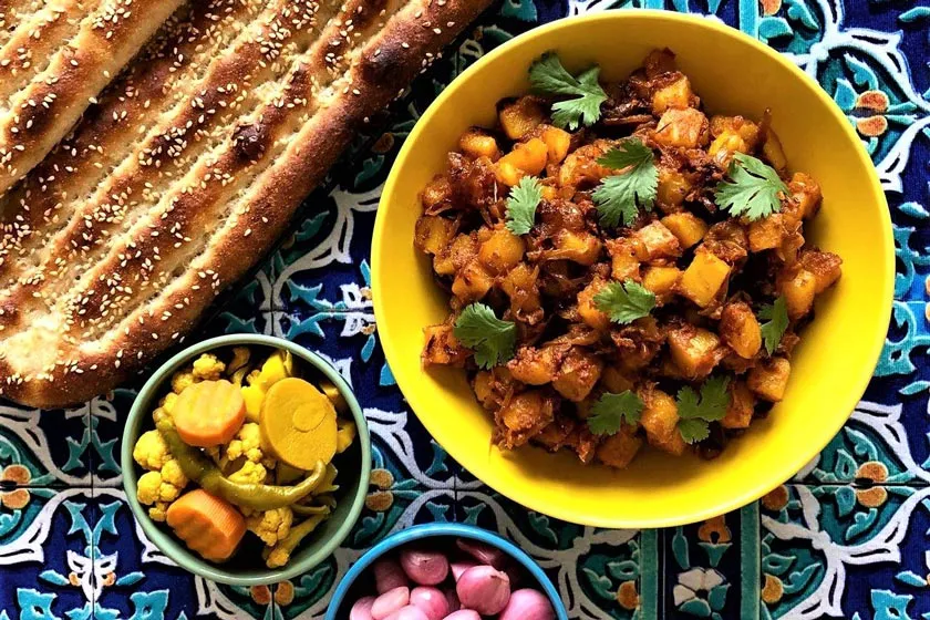 خوراک دو پیازه مرغ1