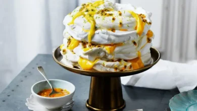 دسر مغزدار نارنگی