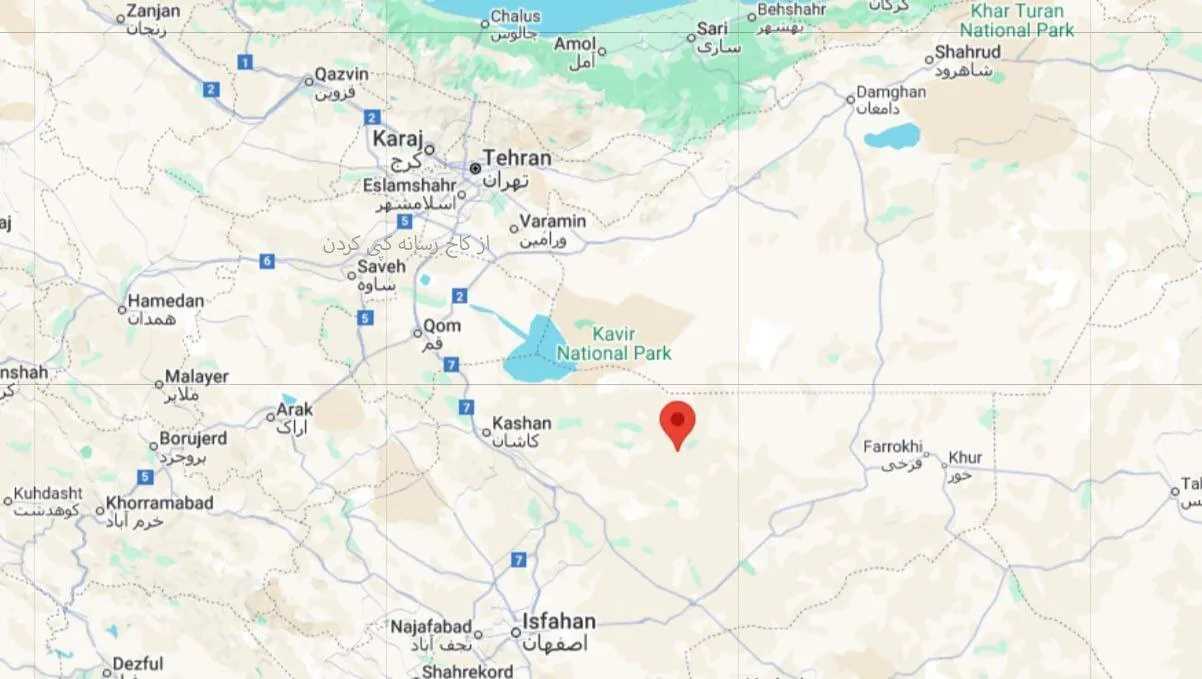 زلزله در زواره اصفهان