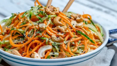 سالاد نودل آسیایی