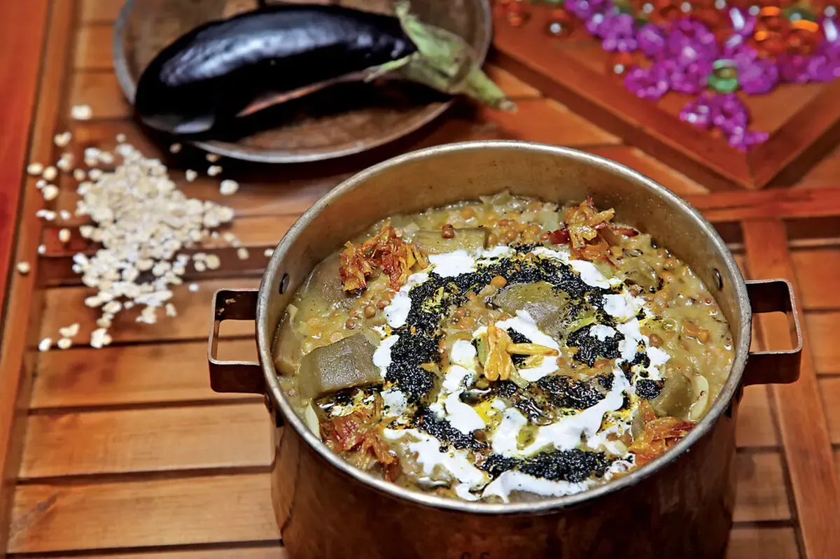 آش بادمجان ملایری