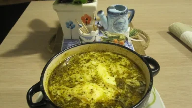 طرز تهیه اشکنه اسفناج تهرانی