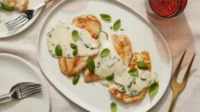 طرز تهیه فیله مرغ با سس کره و سیر