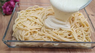 طرز تهیه ماکارونی خوشمزه با سس بشامل عربی