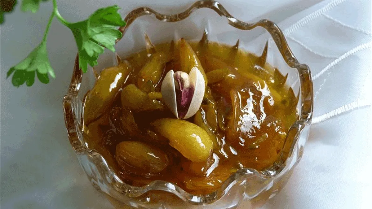 طرز تهیه مربای پسته خانگی1