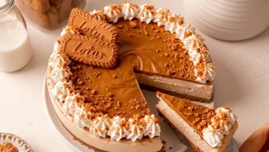 طرز تهیه چیز کیک لوتوس1