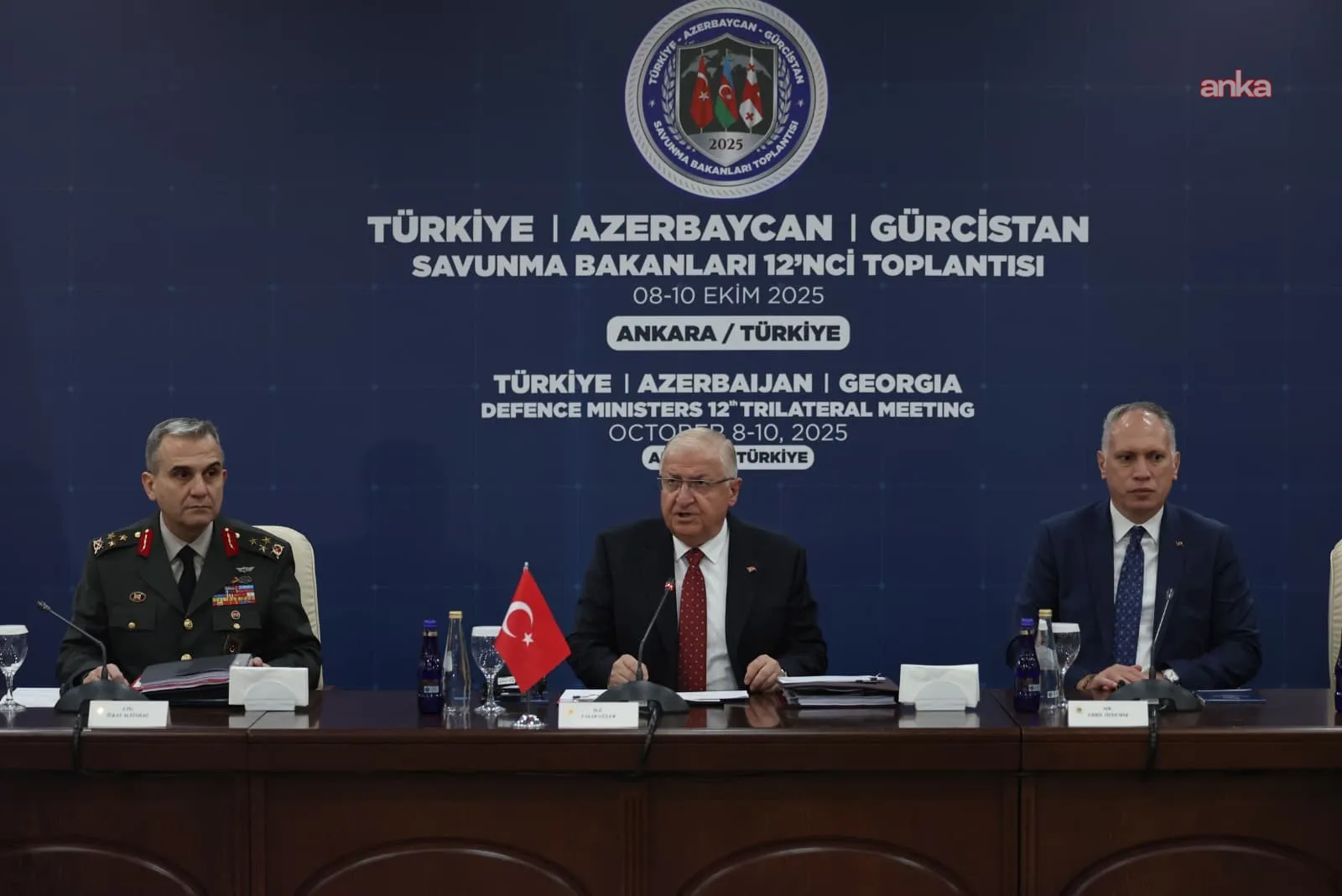 نشست سهجانبه وزرای دفاع ترکیه، آذربایجان و گرجستان در آنکارا برگزار شد