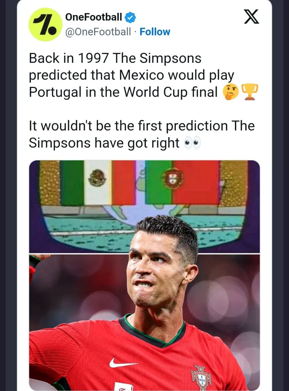 آیا سیمپسون‌ها فینال جام جهانی ۲۰۲۶ را پیش‌بینی کرده‌اند؟1