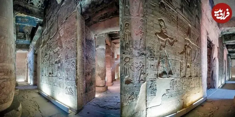 داخل معبد ستی یکم در آبیدوس
