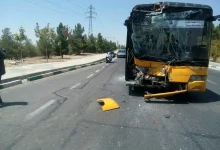 سانحه عجیب رانندگی در مشهد؛ ورود اتوبوس به پیاده‌راه