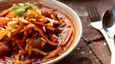 طرز تهیه خورشت هویج به تبریزی