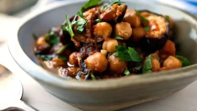 طرز تهیه سالاد بادمجان عربی