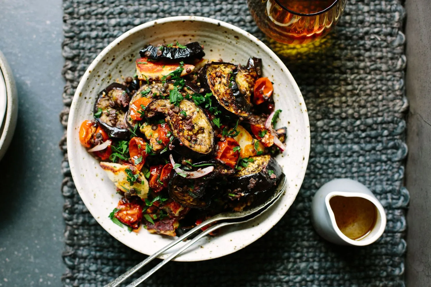 طرز تهیه سالاد بادمجان عربی1