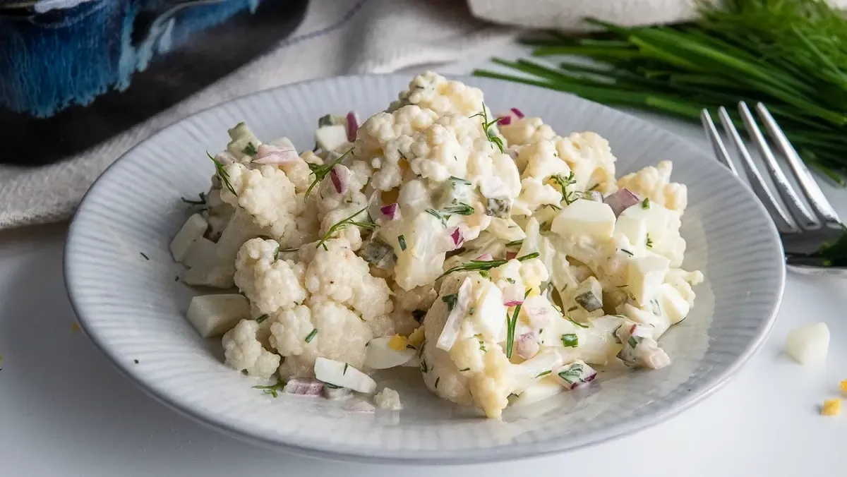 سالاد گل کلم و سیب زمینی