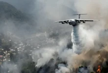 هواپیمای ترکیه‌ای بر فراز جنگل‌های الیت