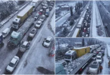 مسدود شدن بزرگراه آناتولی در مسیر آنکارا