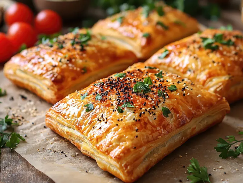 طرز تهیه پیراشکی ژامبون با خمیر هزارلا 2 2 109