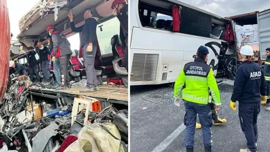 17 کشته و زخمی در تصادف اتوبوس مسافربری در عثمانیه