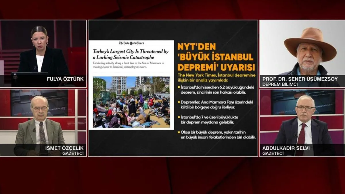 واکنش به گزارش نیویورک تایمز درباره زلزله استانبول