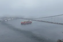 تردد کشتی‌ها در تنگه بسفر متوقف شد