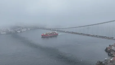 تردد کشتی‌ها در تنگه بسفر متوقف شد