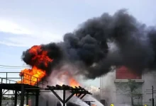 آتش‌سوزی در تأسیسات گاز طبیعی سیلیوری